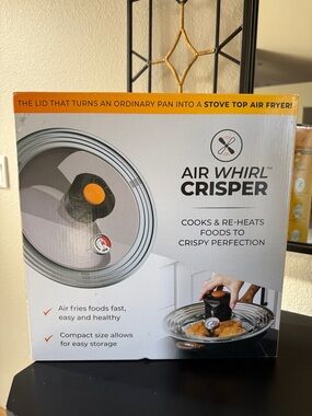 Air Whirl Crisper Stove Top Air Fryer Lid